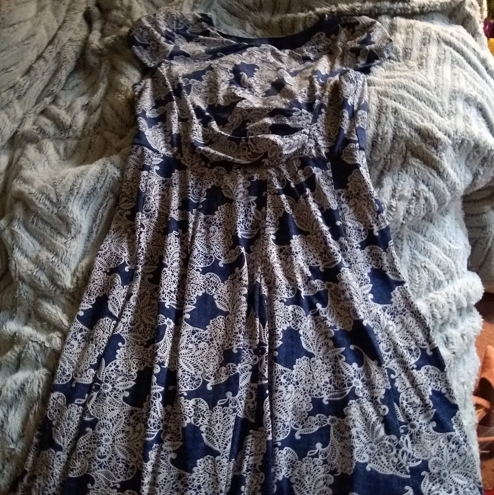 Denim Lace Dress